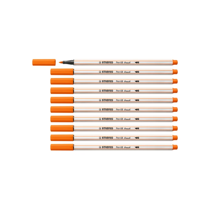 Brushstift STABILO Pen 568/30 bleek vermiljoen