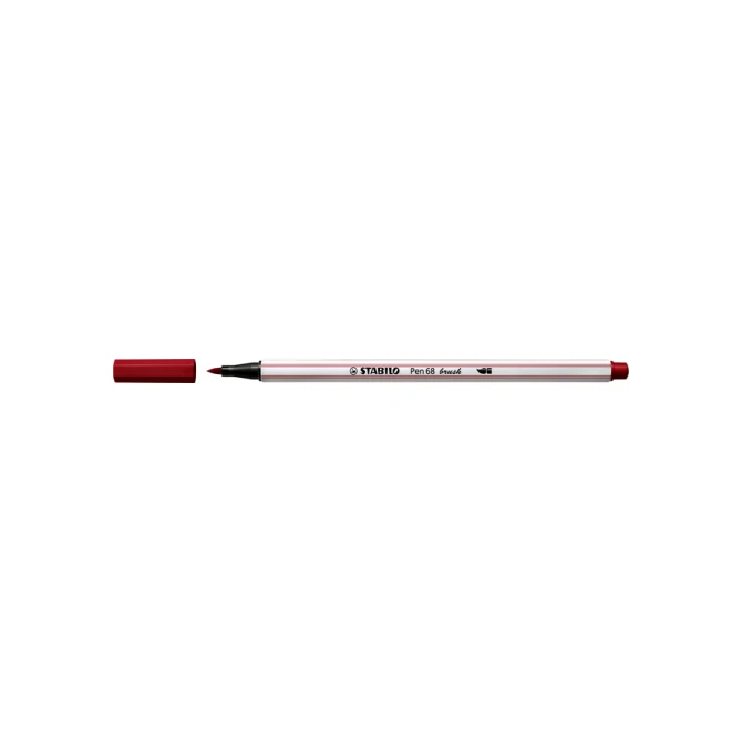 Brushstift STABILO Pen 568/50 donkerrood
