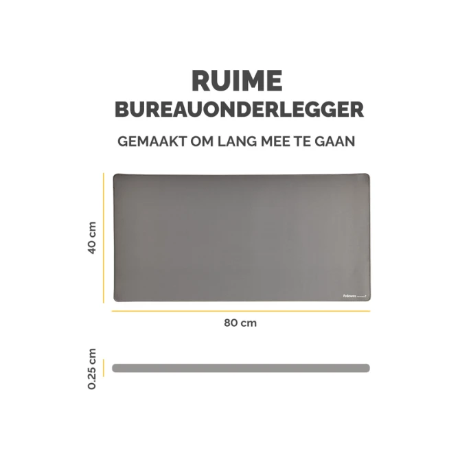 Bureau-onderlegger Fellowes Breyta grijs