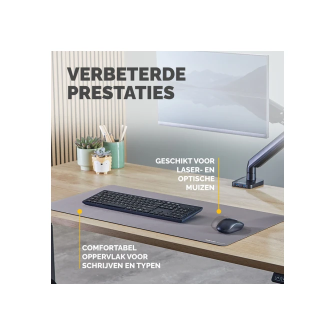 Bureau-onderlegger Fellowes Breyta grijs