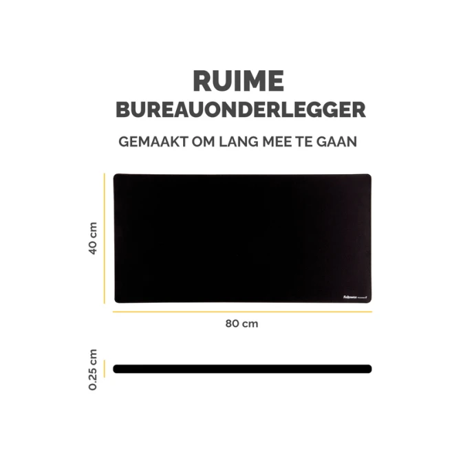 Bureau-onderlegger Fellowes Breyta zwart