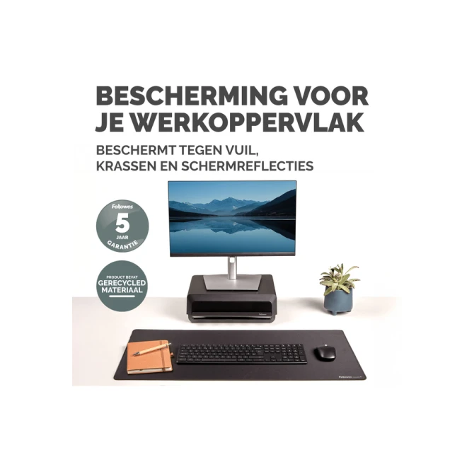 Bureau-onderlegger Fellowes Breyta zwart