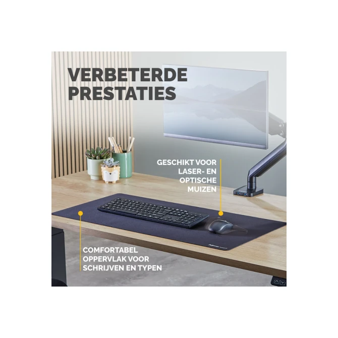 Bureau-onderlegger Fellowes Breyta zwart