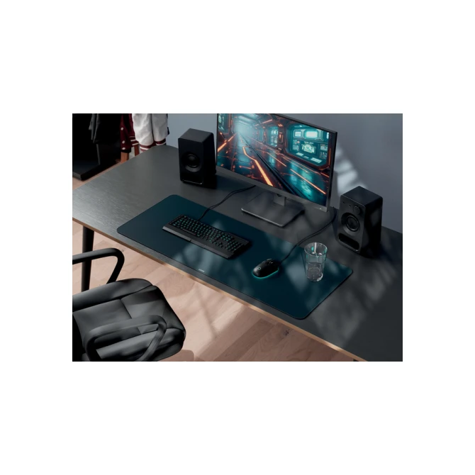 Bureau-onderlegger Leitz 100x40cm oprolbaar donkergrijs