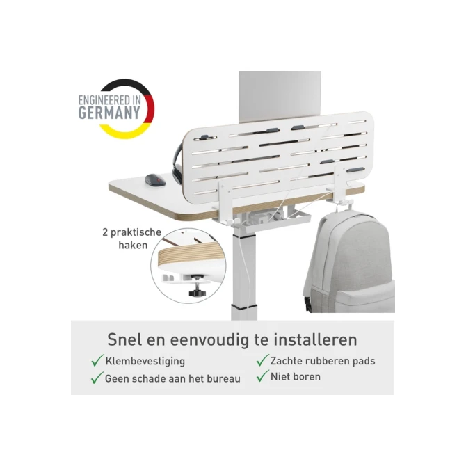 Bureau ophangbord Leitz Ergo met laptophouder