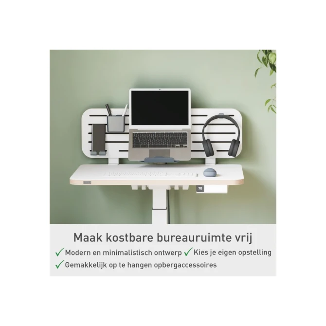 Bureau ophangbord Leitz Ergo met laptophouder