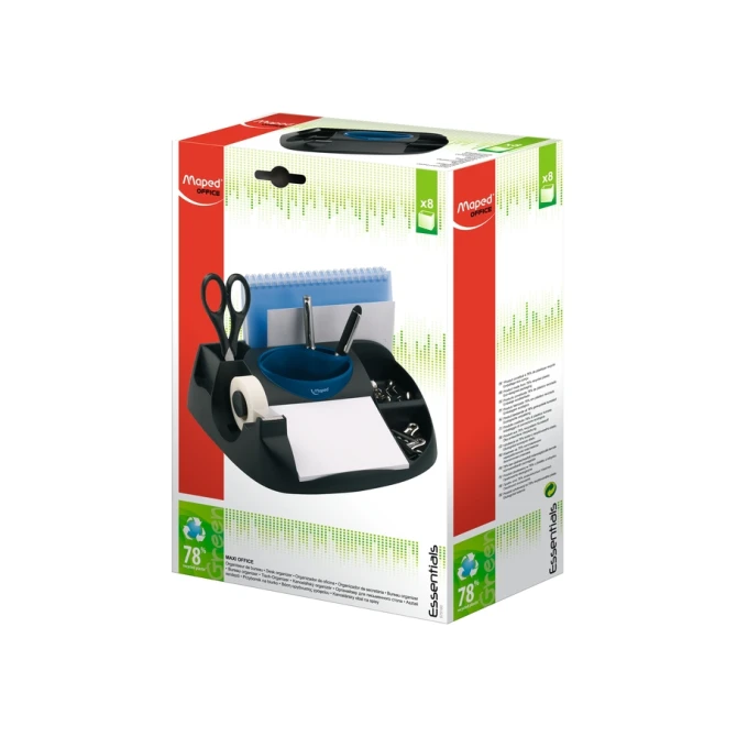 Bureau organizer Maped Essentials Green Maxi met 8 vakken zwart