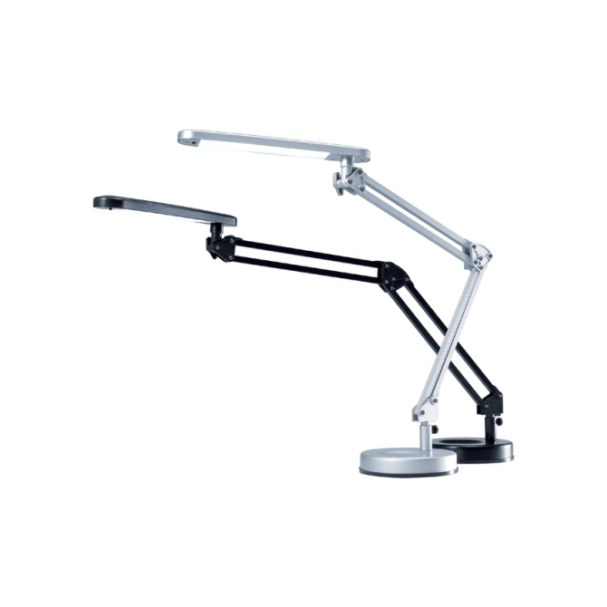 Bureaulamp Hansa led 4 stars zilvergrijs
