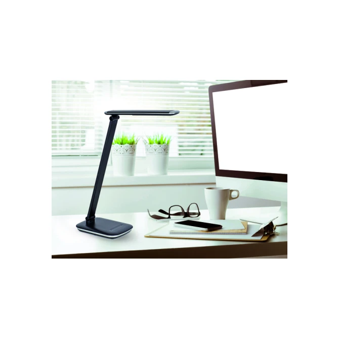 Bureaulamp MAUL Jazzy LED voet dimbaar + USB-poort zwart