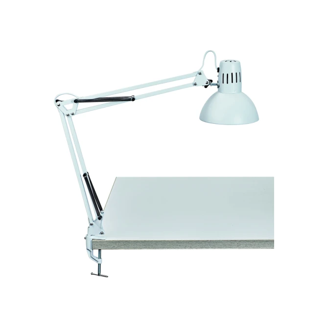 Bureaulamp MAUL Study tafelklem excl.LED lamp E27 wit