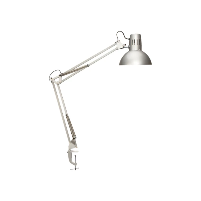 Bureaulamp MAUL Study tafelklem excl.LED lamp E27 zilver