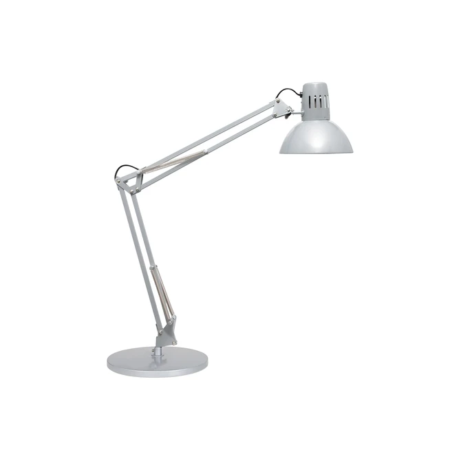 Bureaulamp MAUL Study voet excl.LED lamp E27 zilver