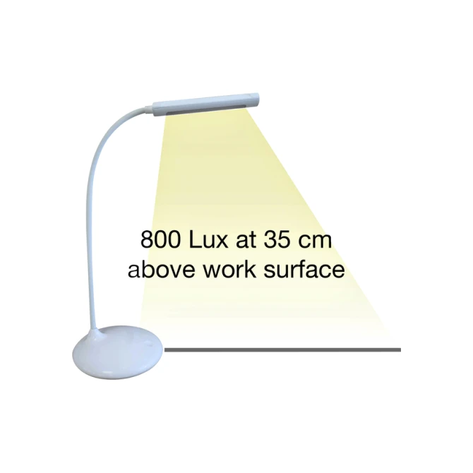 Bureaulamp Unilux Nelly led wit