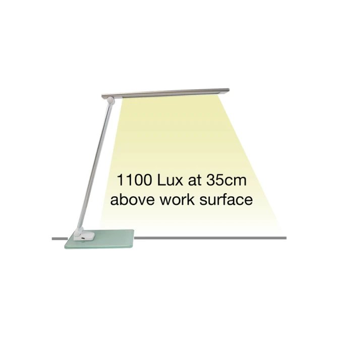 Bureaulamp Unilux Popy led wit