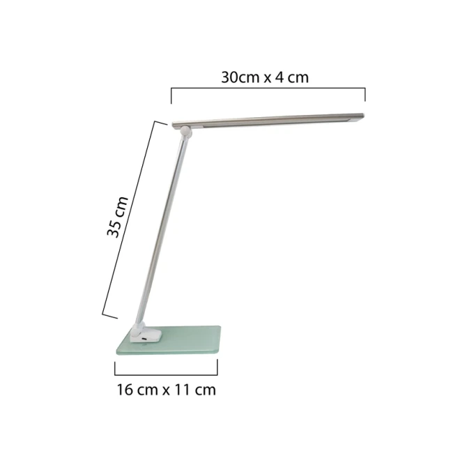 Bureaulamp Unilux Popy led wit