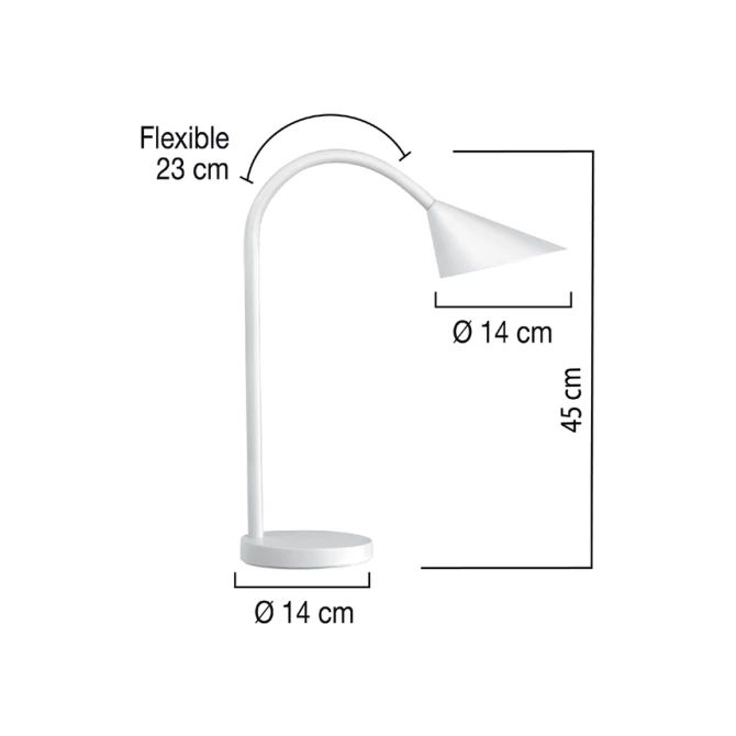 Bureaulamp Unilux Sol led wit