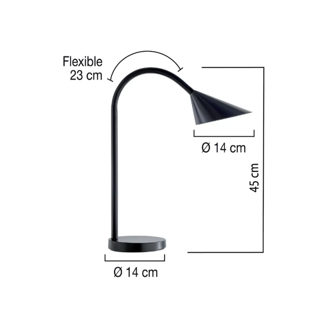 Bureaulamp Unilux Sol led zwart