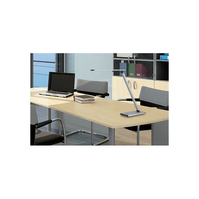 Bureaulamp Unilux Terra led aluminium grijs