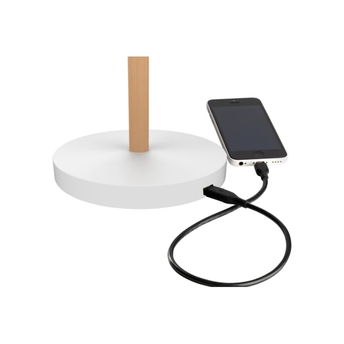 Bureaulamp Unilux Vicky led hout wit
