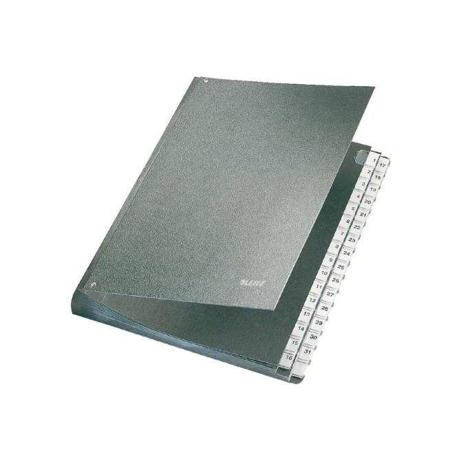 Bureaumap Leitz 1-31 270x354x345mm hardboard zwart
