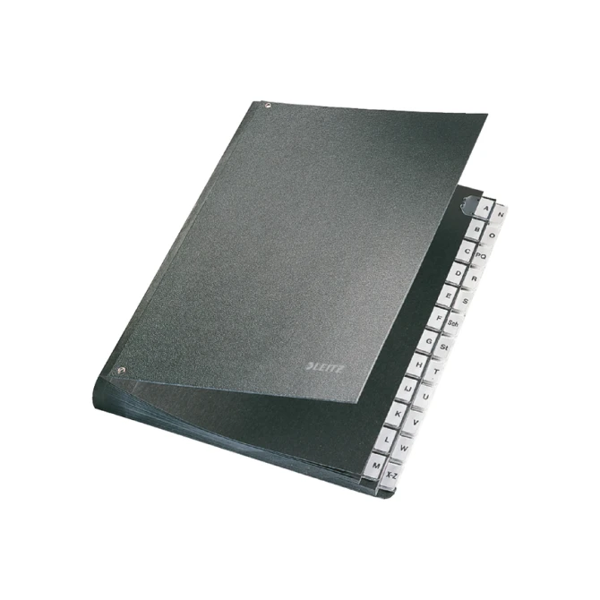 Bureaumap Leitz A4 A-Z hardboard gewolkt