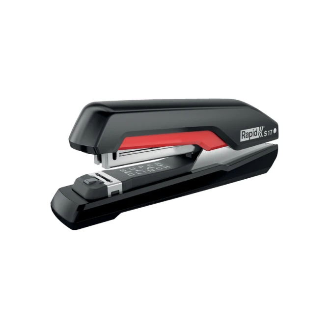 Bureaunietmachine Rapid Supreme fullstrip S17 30 vel zwart/rood