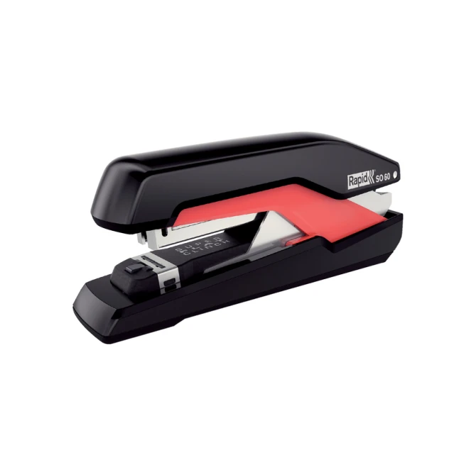 Bureaunietmachine Rapid Supreme fullstrip S1O60 60 vel zwart/rood