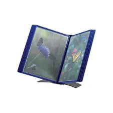 Bureaustandaard Djois Flex-O-Frame Premium A4 10-tassen blauw Bureaustandaard Djois Flex-O-Frame Premium A4 10-tassen blauw