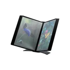 Bureaustandaard Djois Flex-O-Frame Premium A4 10-tassen zwart Bureaustandaard Djois Flex-O-Frame Premium A4 10-tassen zwart