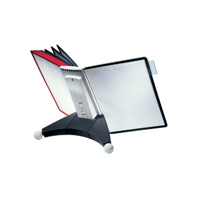 Bureaustandaard Durable 5632 Sherpa met 10-tassen rood/zwart