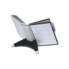 Bureaustandaard Durable 5632 Sherpa met 10-tassen zwart/grijs Bureaustandaard Durable 5632 Sherpa met 10-tassen zwart/grijs
