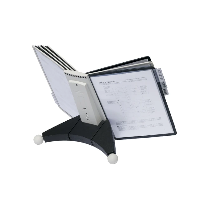 Bureaustandaard Durable 5632 Sherpa met 10-tassen zwart/grijs