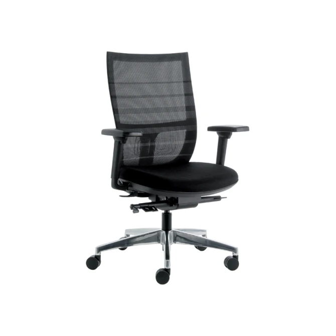 Bureaustoel Euroseats Curve Deluxe zwart