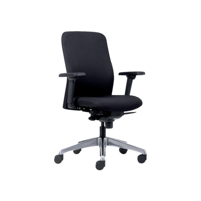 Bureaustoel Euroseats Milano synchroom zwart