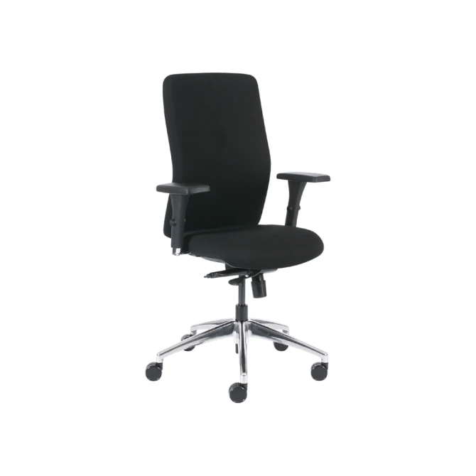 Bureaustoel Euroseats Milano synchroom zwart