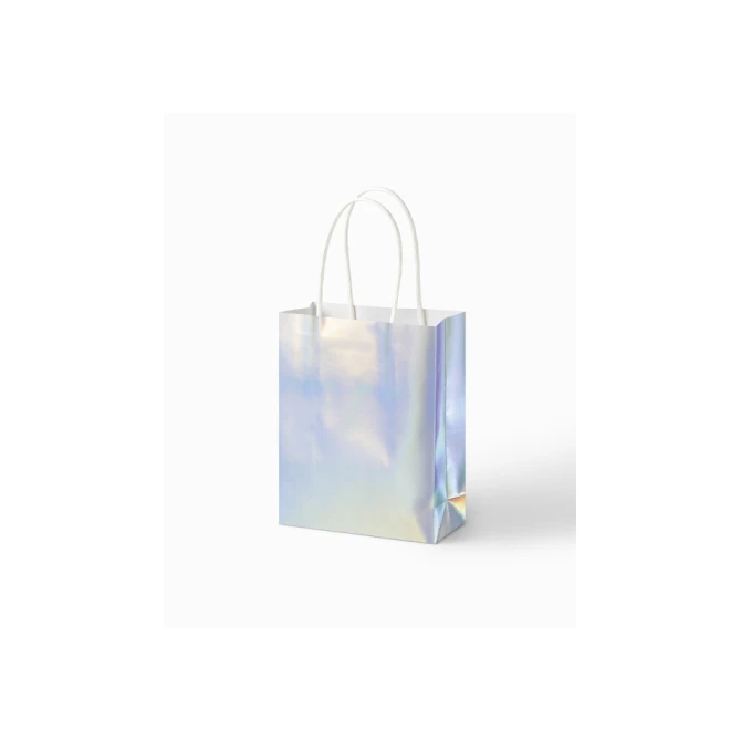 Cadeautas Folia iriserend kraft 12x15x5.5cm 10 stuks
