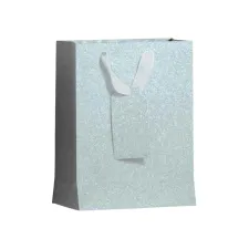 Cadeautas IG Group Zilver glitter 175x98x229mm