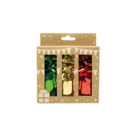 Cadeauversieringsset 12-delig 3 kleurig
