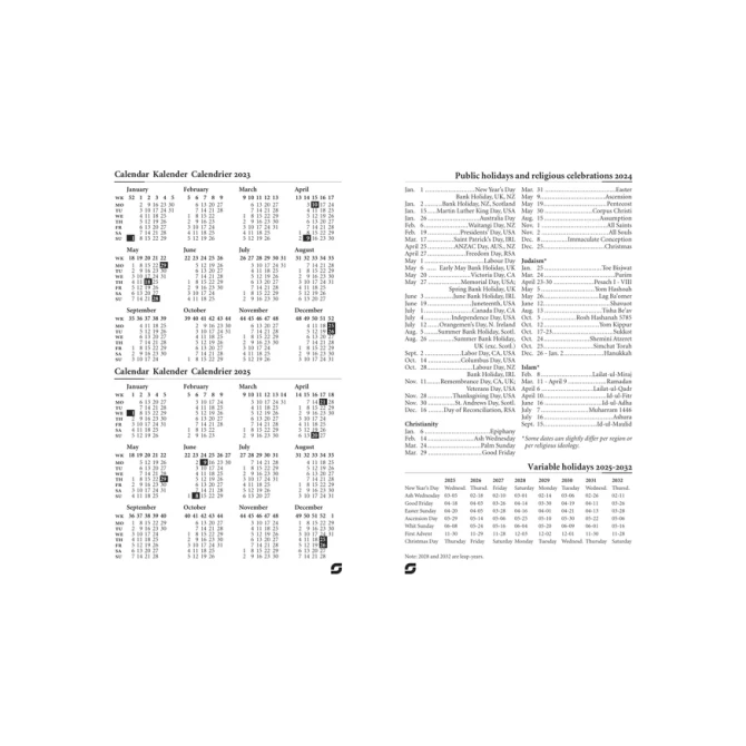 Calendarium 2027 Succes Senior 7 dagen/2pagina's
