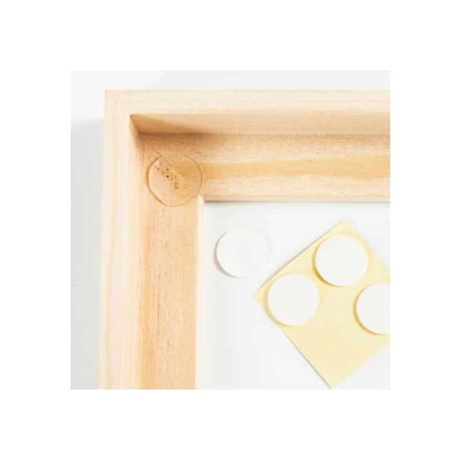 Canvaspaneel Creativ Company met lijst 158x158mm wit