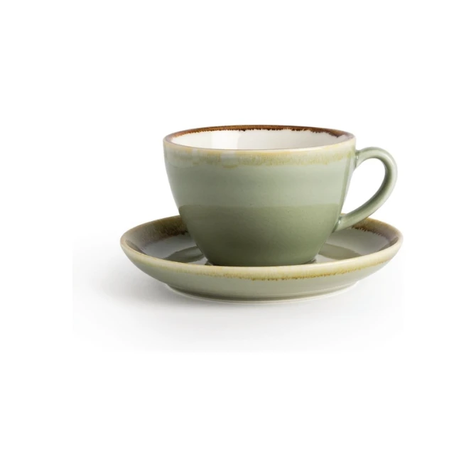 Cappuccinoschotel Olympia Kiln Ø16cm 6 stuks mosgroen