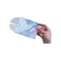 Cd opbergbox Quickflip standaard blauw 5 stuks