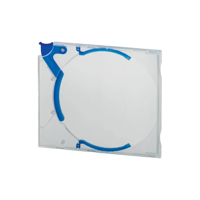 Cd opbergbox Quickflip standaard blauw 5 stuks
