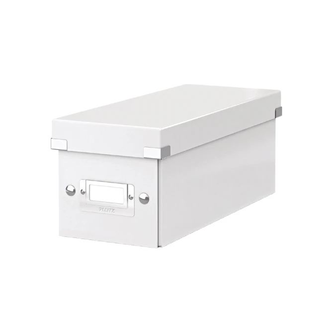 CD-opbergdoos Leitz Click & Store WOW  gerecycled karton 143x136x352mm wit