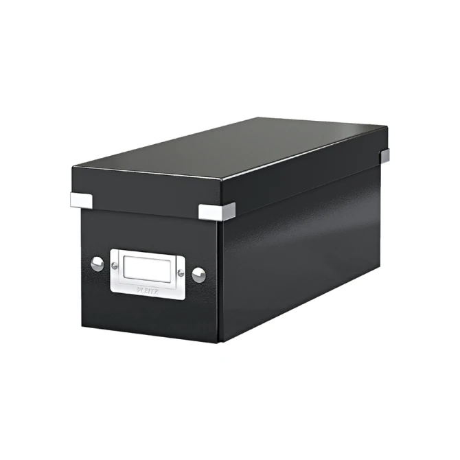 CD-opbergdoos Leitz Click & Store WOW  gerecycled karton 143x136x352mm zwart