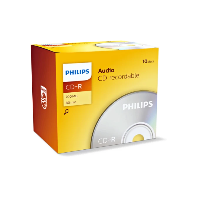 CD-R Philips 80Min audio JC 10 stuks