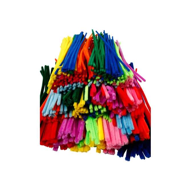 Chenilledraad Creativ Company 30cm dikte 4, 6, 9mm 700 stuks assorti