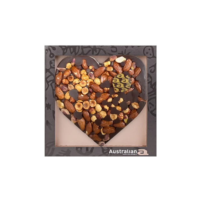 Chocolade Australian hart puur/noten