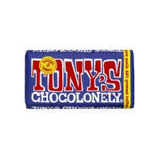 Chocolade Tony's Chocolonely donker melk pretzel toffee reep 180gr
