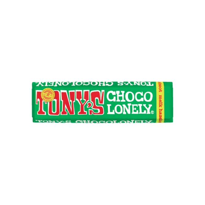 Chocolade Tony's Chocolonely hazelnoot reep 47gr